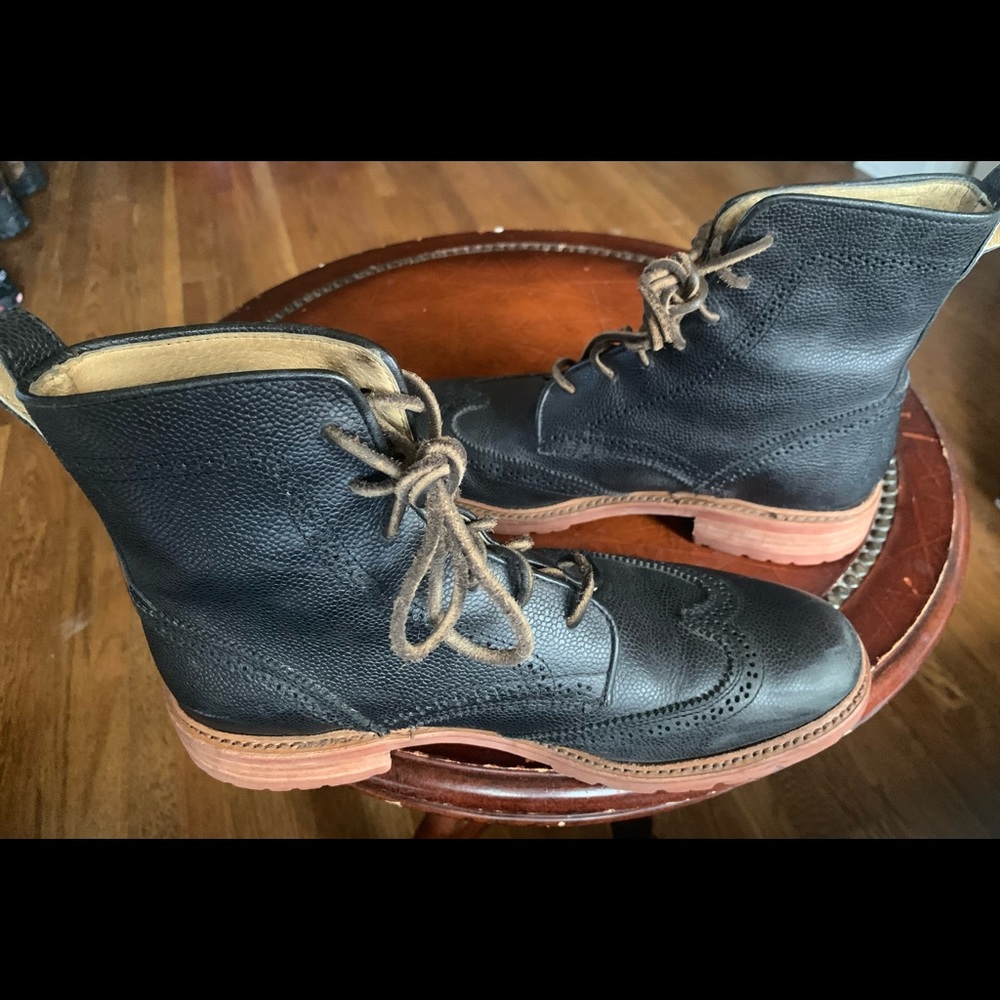 Mens Frye Earl Wingtip Boots Sz 8.5
